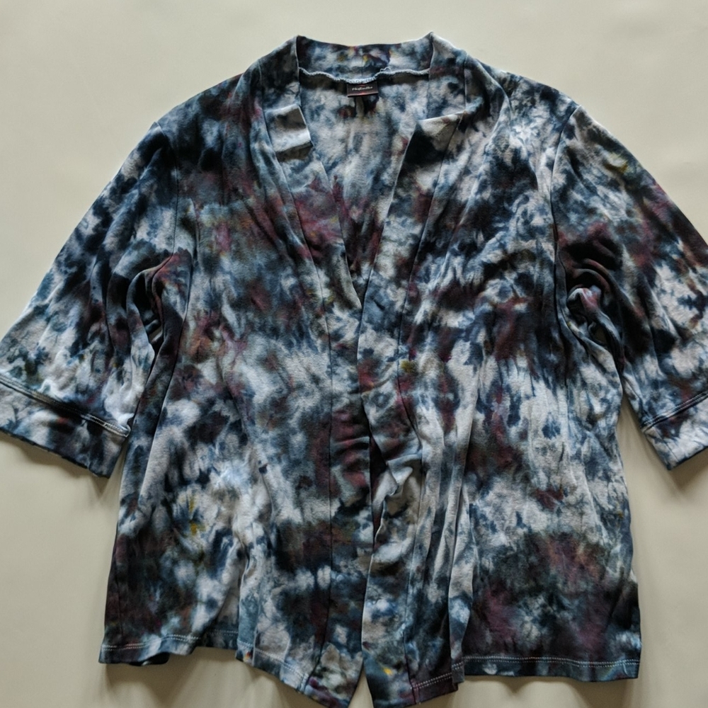 Ice dye women's sweater
